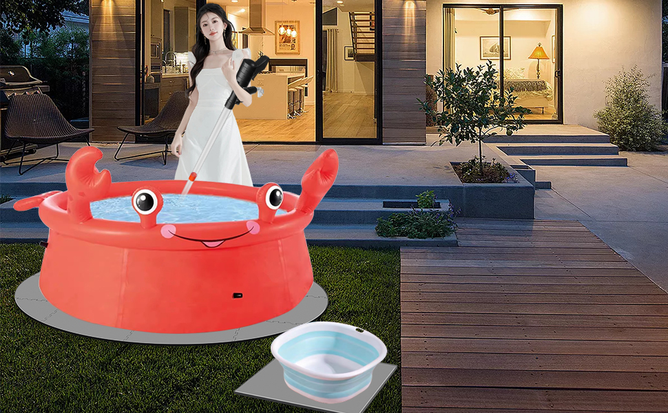 Hot Tub Vacuum Spa Vac，Manual Cordless Spa Vacuum Cleaner