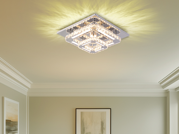 CXGLEAMING Modern Crystal Chandelier - 12