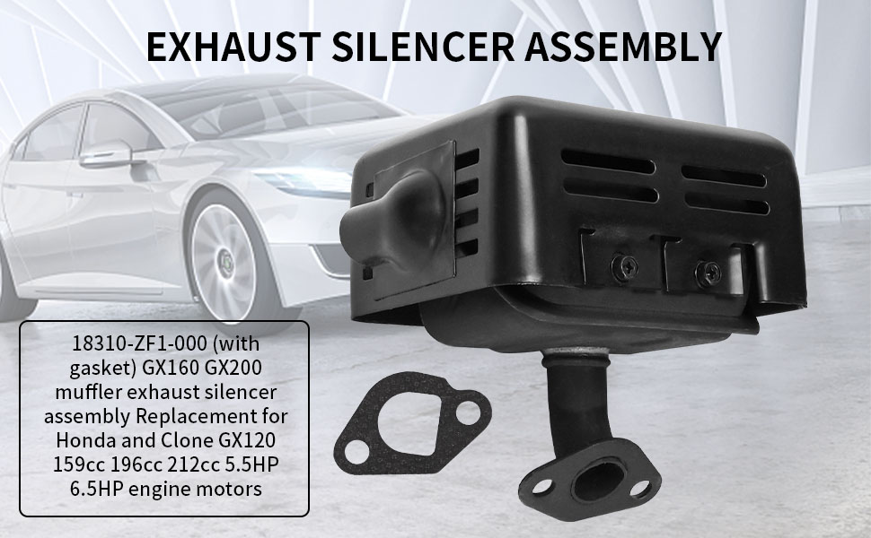 MewaPop 180F と　mawapen160 EATAKWARD GX160 GX200 Muffler Exhaust Silencer with Gasket