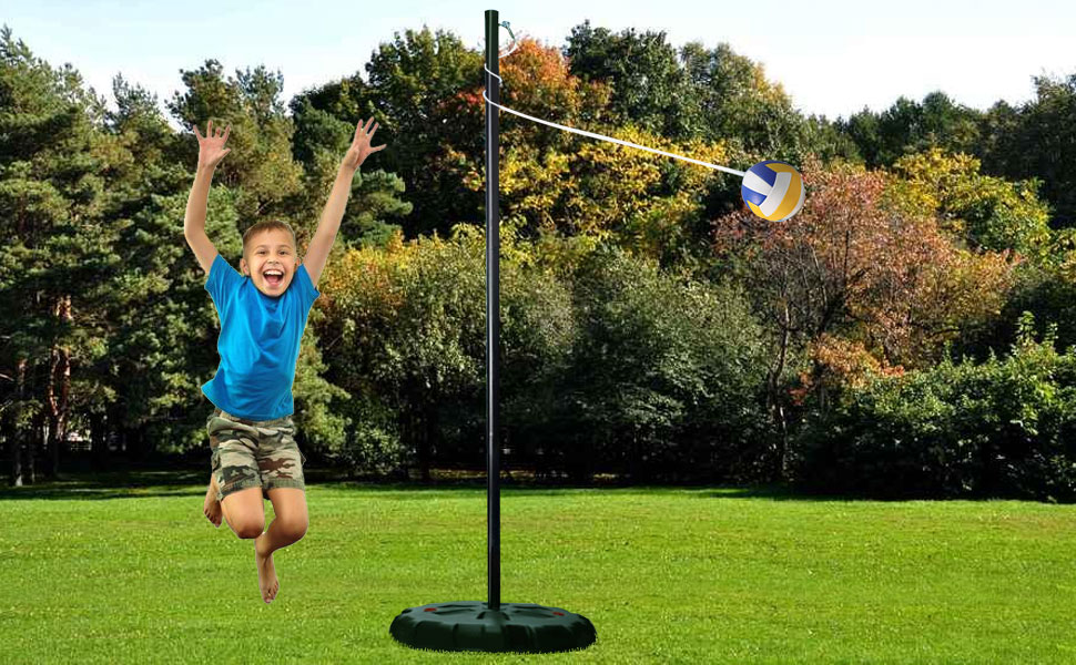 YDDS Portable Tetherball Set with Base Tether Ball and