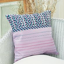 Tucked and stitched pillow