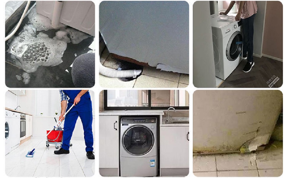 Arabest Mini Fridge Stand Mobile Base With 4 Locking Refrigerator Wheels And 8 Strong Feet For Washer Dryer Washing Machine Stand Pedestal, Refrigerator Stand, Adjustable Appliance Dolly Square 29 5