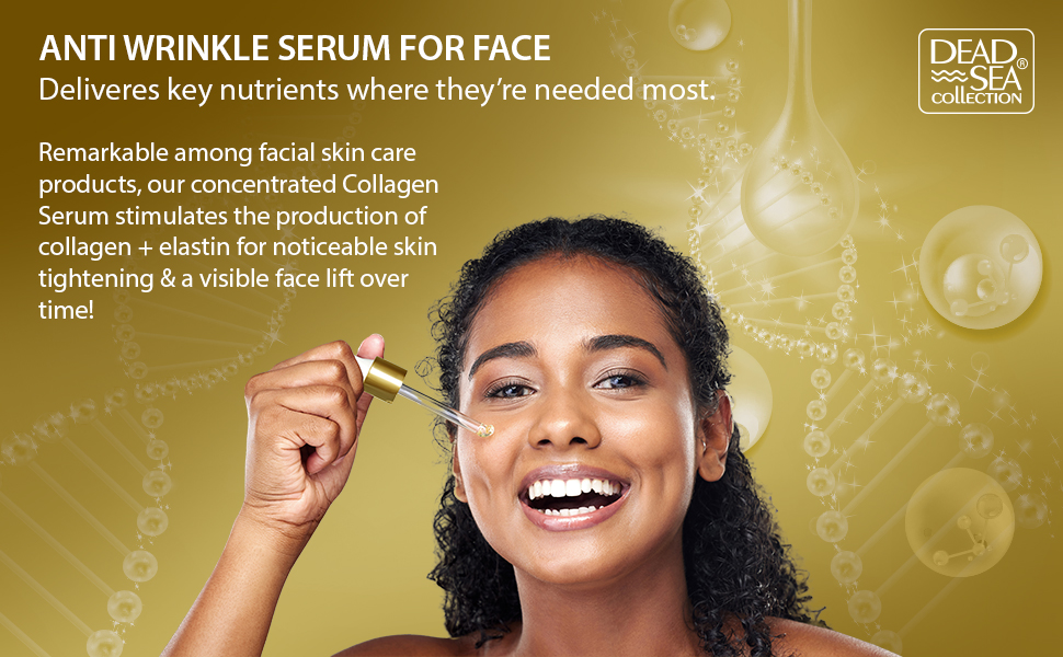 Dead Sea CollectionCollagen Serum for Facial - Anti-Wrinkle and Anti Aging Face Skin Care