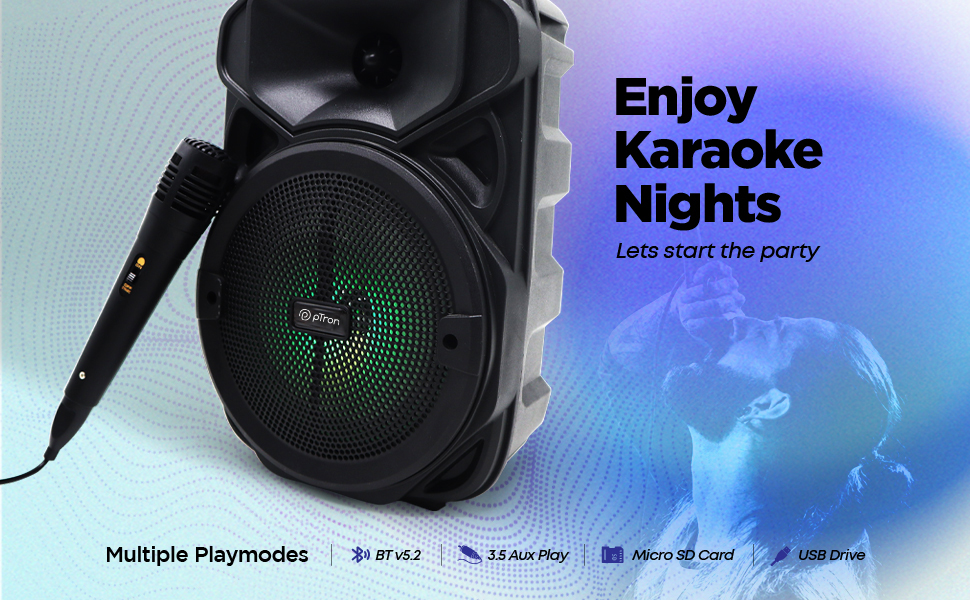 pTron Newly Launched Fusion Maxx 20W Bluetooth Wireless Party Speaker