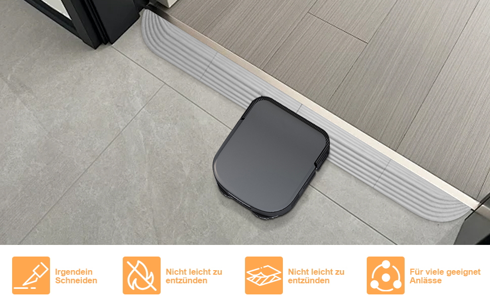 Jegehoyo Robot Vacuum Cleaner Door Threshold Ramp for All Robot Vacuum