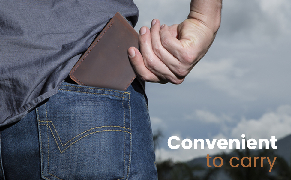 easy to carry men`s wallet  Large Bifold Men Wallet