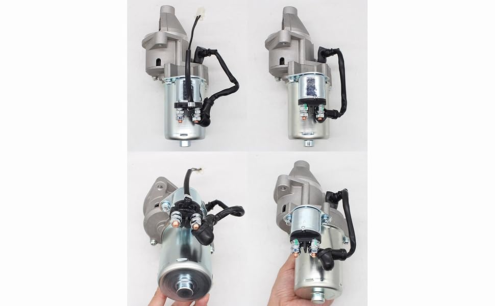 Fullas ZQ188 Electric Starter Motor with Solenoid and 2 Pin Female Terminal Block