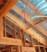 heat reflecting off solid radiant barrier