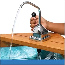 Close up of water pump show included with Excellerations Outdoor Water Table