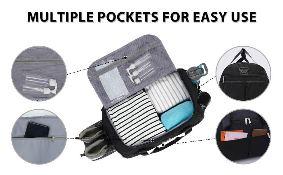 Gym Bag with Shoe Compartment Wet Pocket