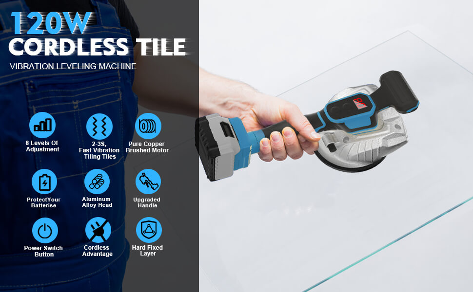 Tile Vibration Leveling Machine, for Makita 18V Max Battery,Cordless