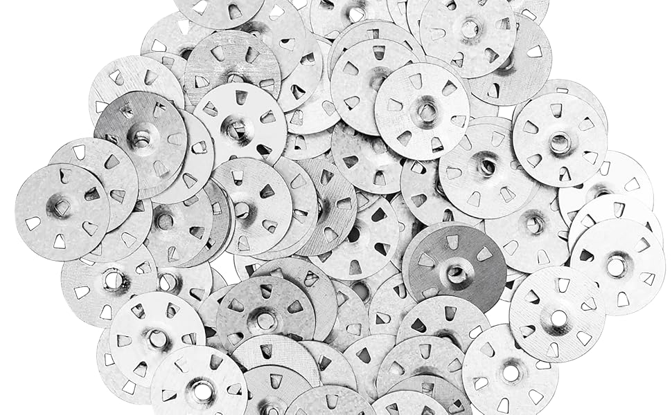 100 Pieces Insulation Washers, 35mm Diameter Easy Fix Washers Backer