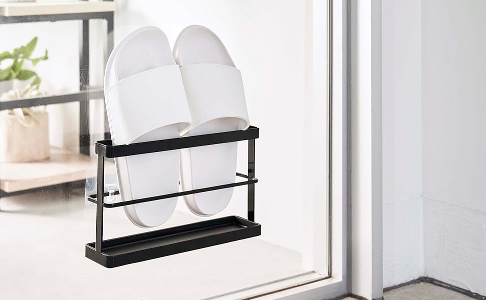 スリッパラック ホワイトとブラック 楽天市場】[ ツーウェイベランダスリッパラック タワー トレー