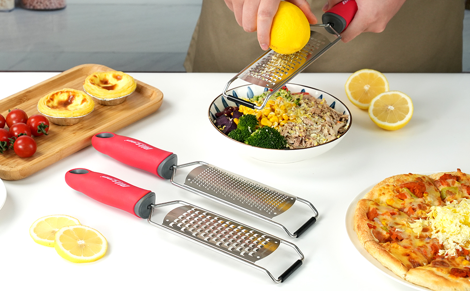 ALLTOP Lemon Zester Grater,Stainless Steel Wide Blade with