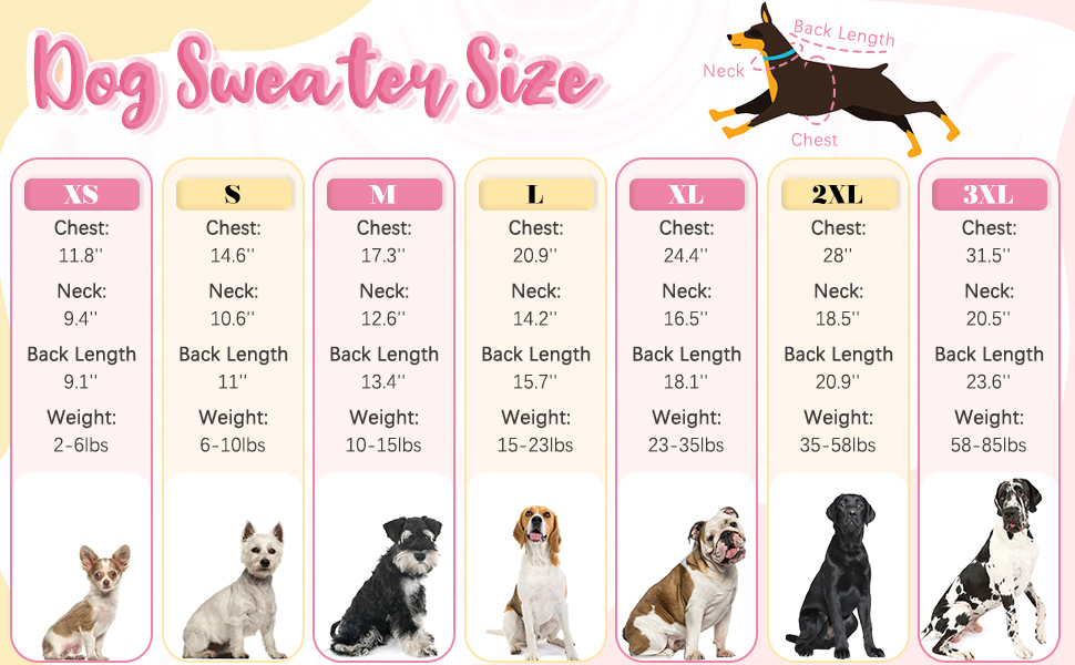 IECOii Extra Small Dog Sweater,Puppy Sweaters for Small