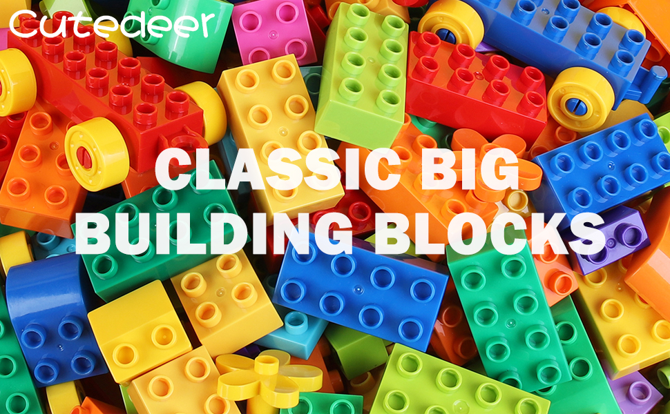 160 Piece Building & Construction Toys for Kids Toddlers, Classic Big