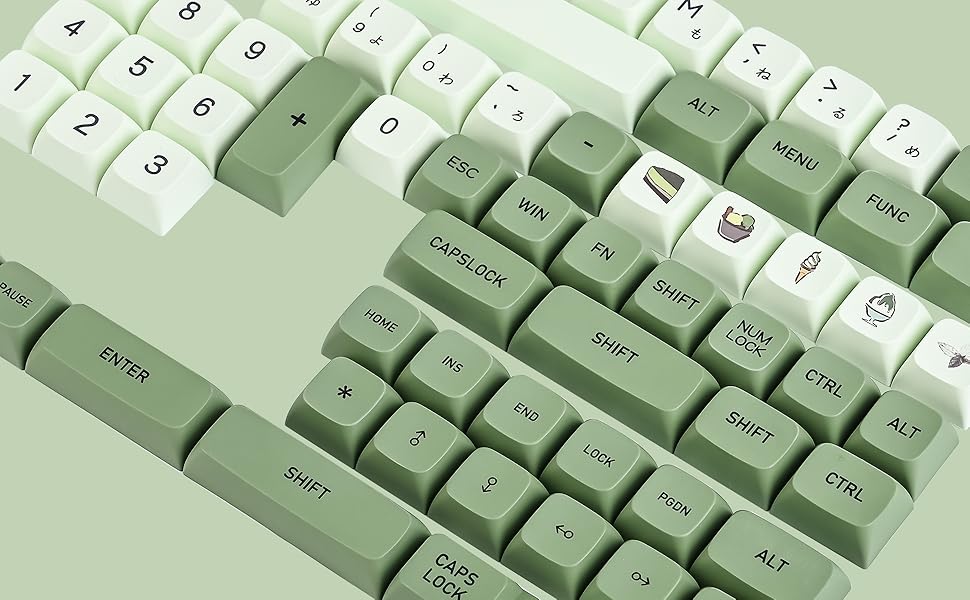 matcha Japanese keycaps