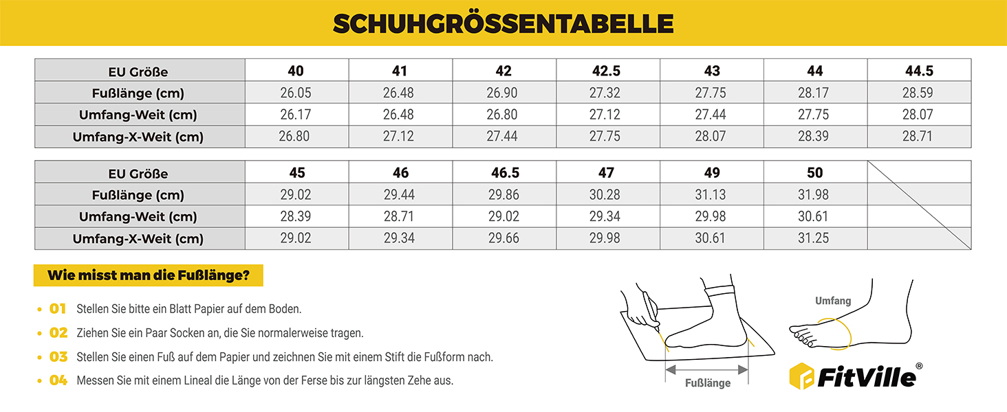 Weite Schuhe