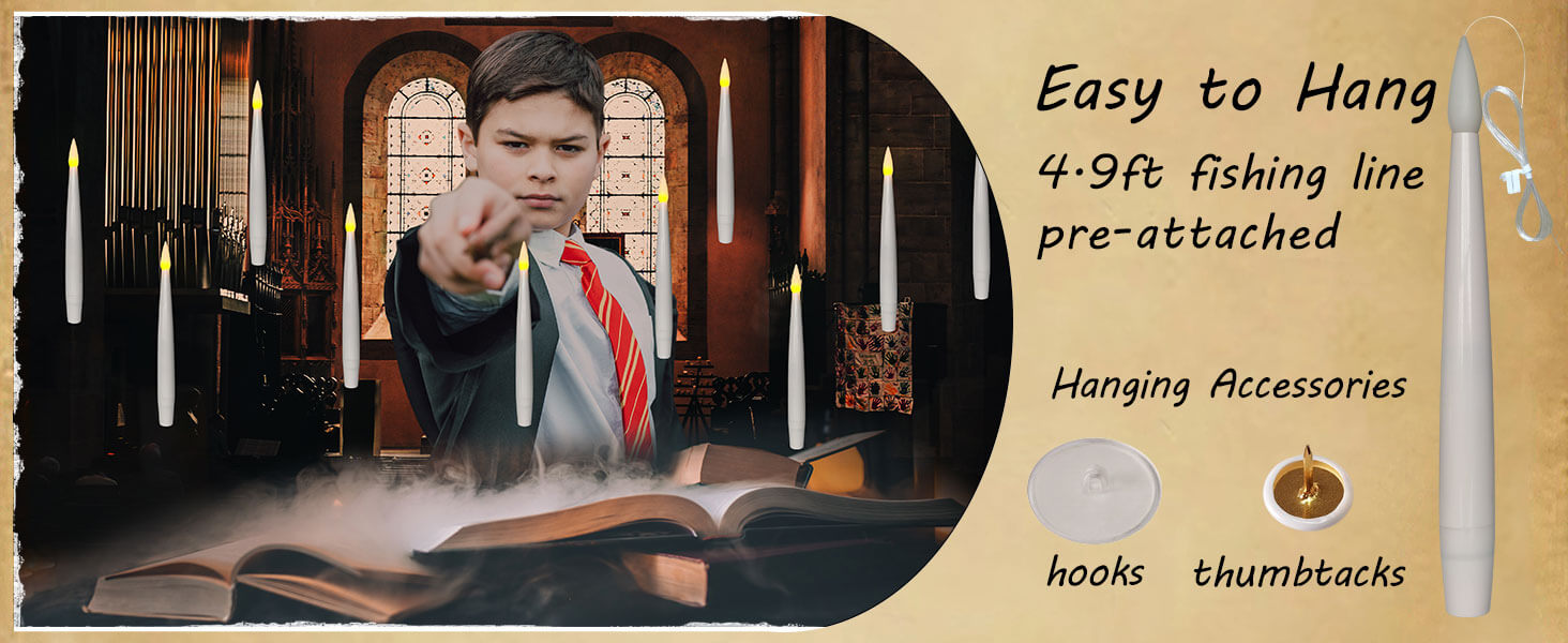 floating candles with wand