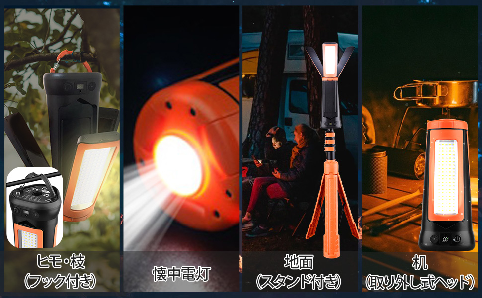 led投光器 屋外 200W 充電式 ソーラー タイプC充電 12000mAh Amazon.co.jp: 投光器 led 作業灯 led投光器 屋外 200W