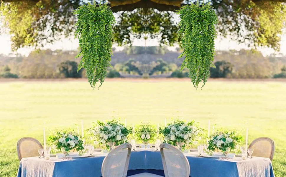 2pcs Artificial Hanging Plants Faux Pers... 12 2pcs Artificial Hanging Plants