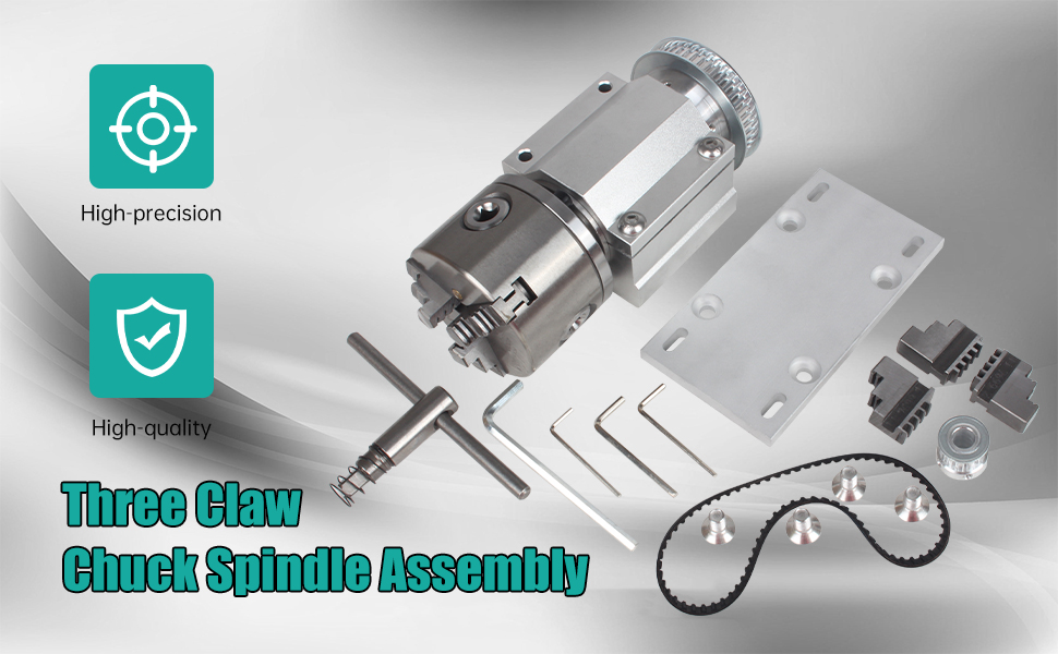 3 jaw lathe chuck