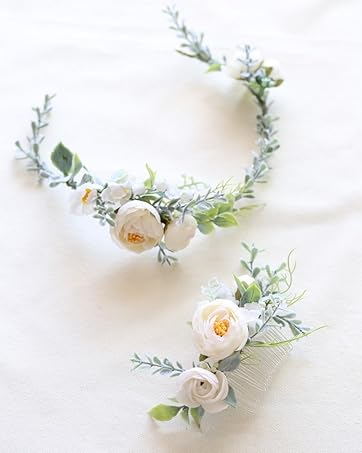 Flower Hair Comb Set