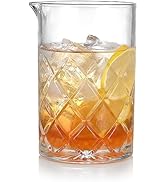Etens Cocktail Mixing Glass Bartender | 24oz Crystal Bar Stirring Glass | Old Fashioned Cocktail ...