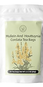 Mullein and Houttuynia Cordata Tea Bags
