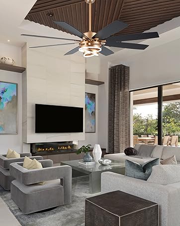Amazon.com: Dawn Whisper Modern 72 Inch Large Ceiling Fans