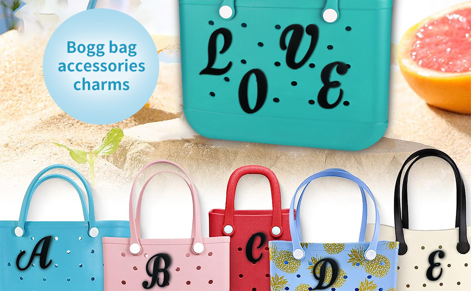 Funcious Bag Charms for Bogg Bag Accessories Rubber Beach