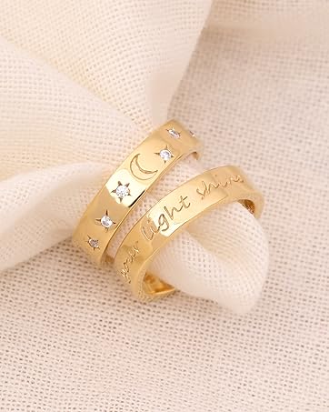 elli gioielli anello placcato oro