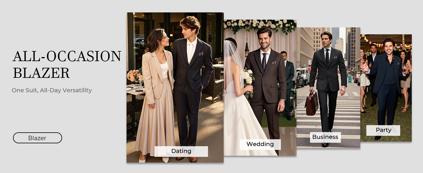 men 2 piece suit set- occasions display