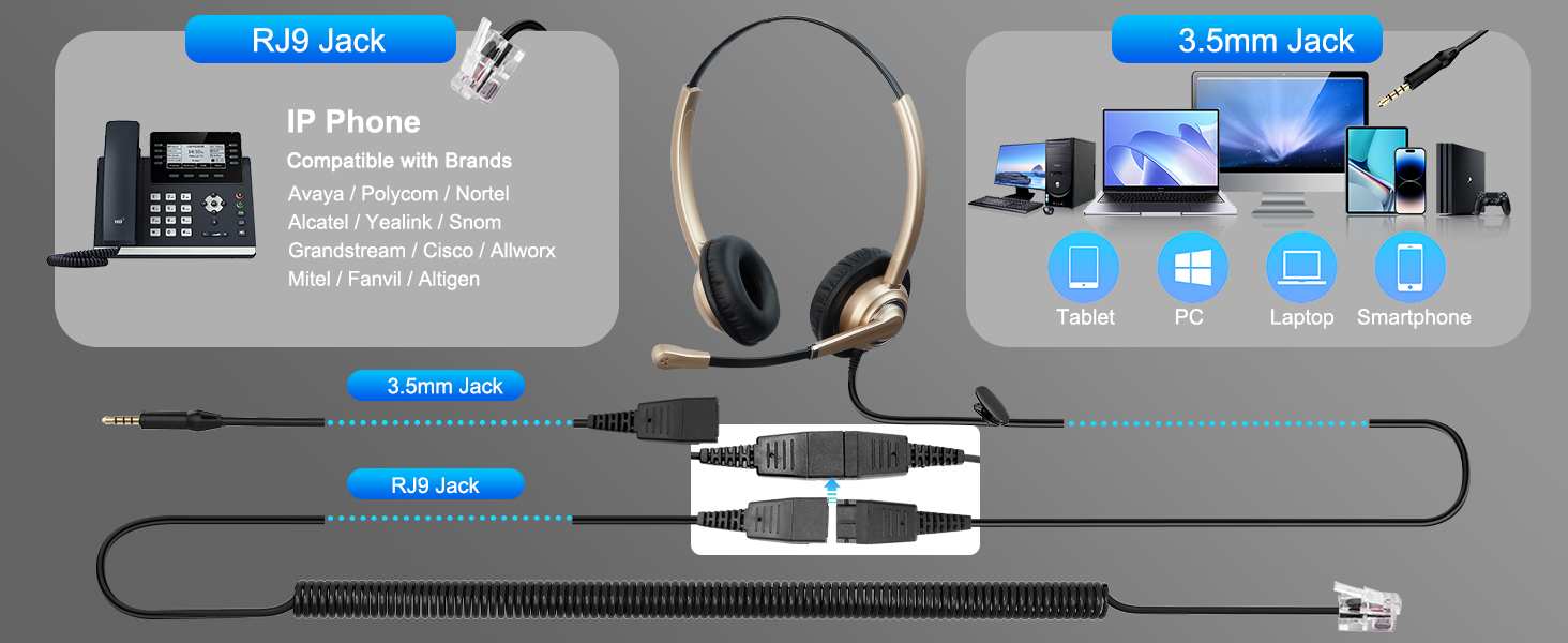 wired headset 612G