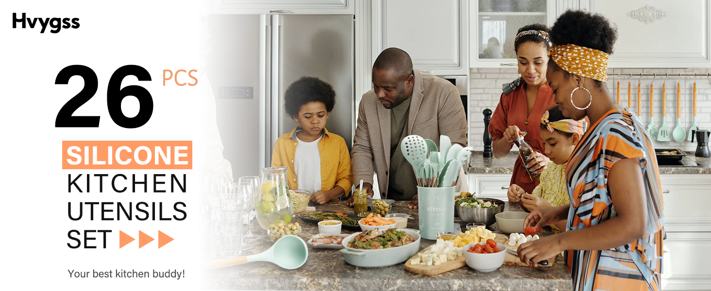 silicone kitchen utensils set