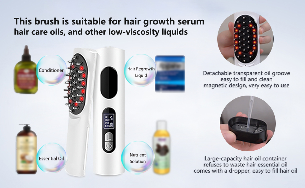 Electric Hair Oiling Applicator and Scalp Massager