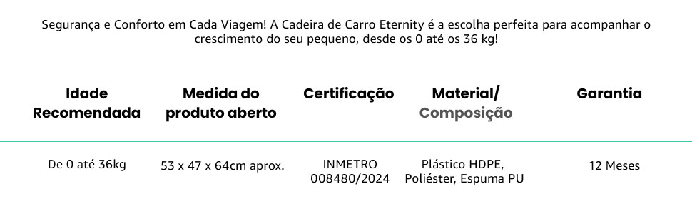Cadeira de Carro Infantil 0 a 36Kg Eternity 360º Maxi Baby (Preto)
