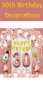 30th birthday balloons