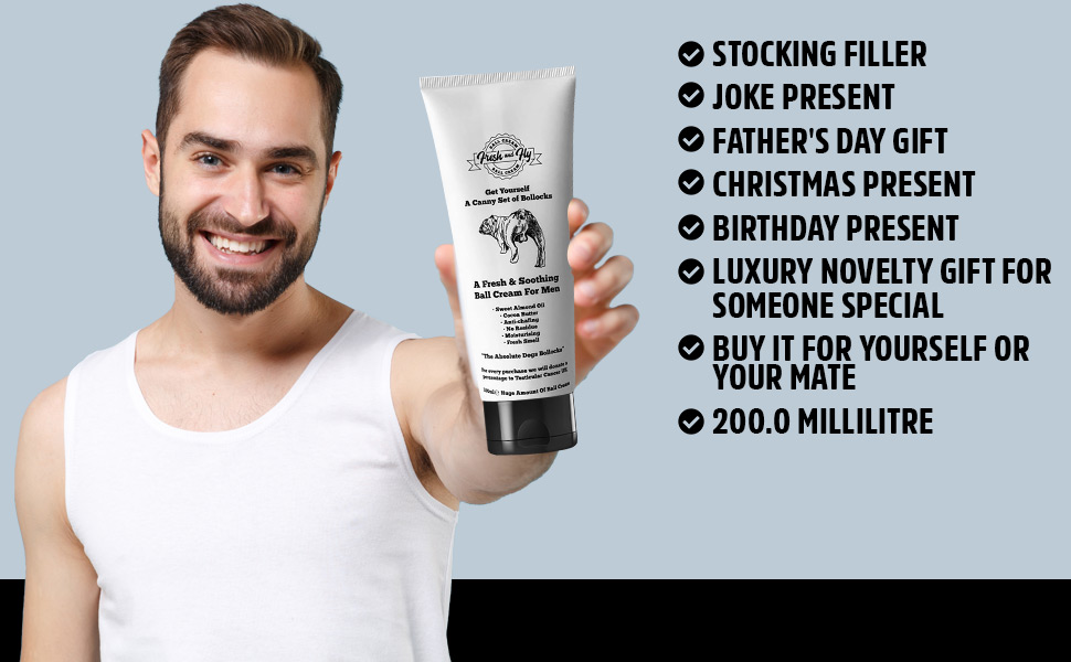 Men's AntiChafing Soothing Ball Cream (200ml) Keep your Balls Fresh