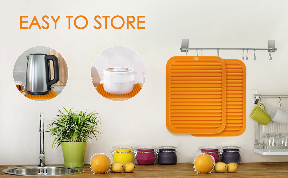 Silicone Trivet for Hot Dishes, Silicone Hot Pads Trivets