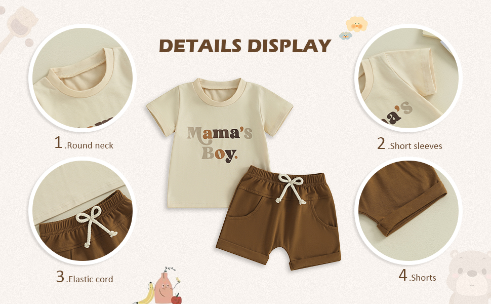 toddler boy short set