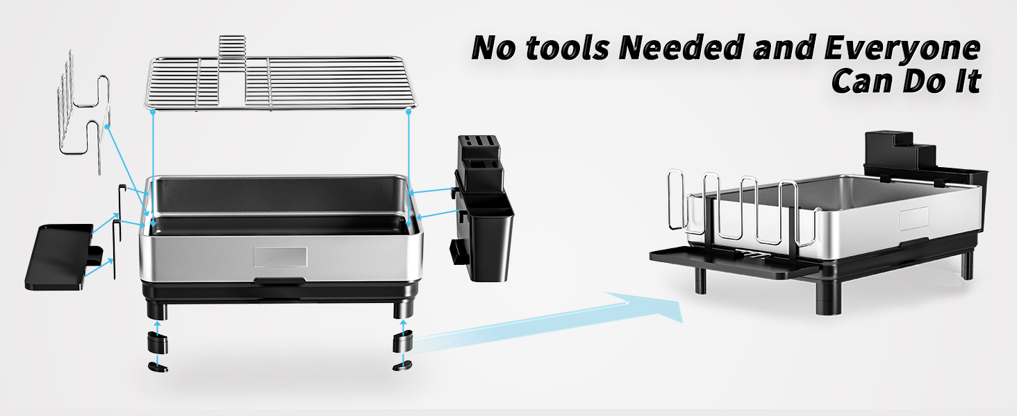 dish drying rack stainless steel