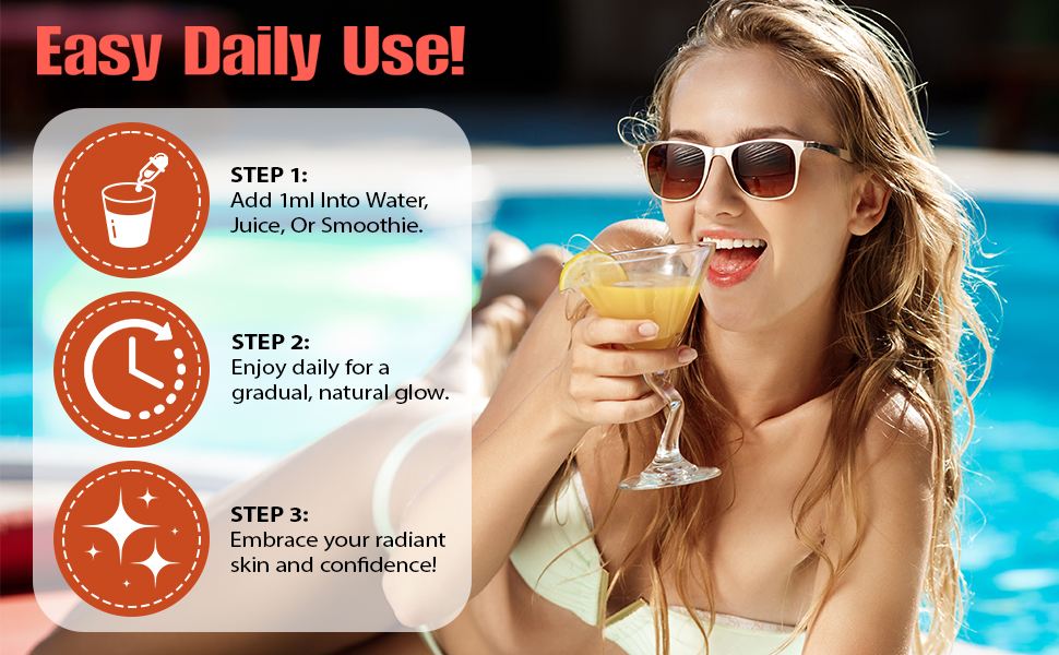 sunless tanning drops zum trinken