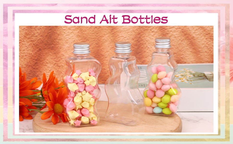 craftshou 60 Pcs Sand Art Bottles Bulk 75ml Sand Bottles