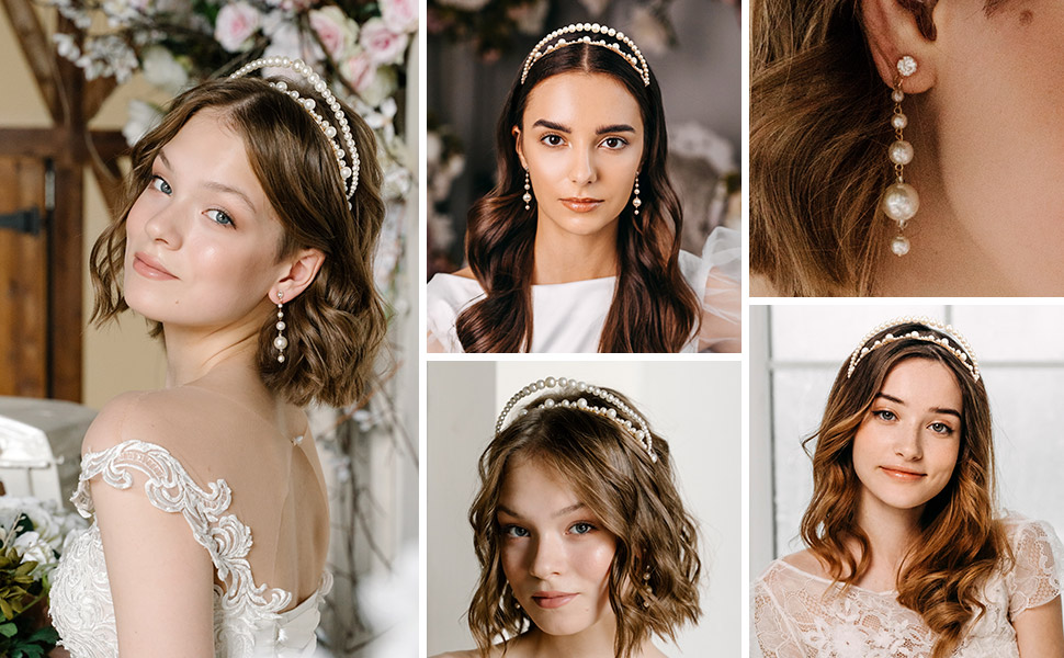 gold bridal hair accessories