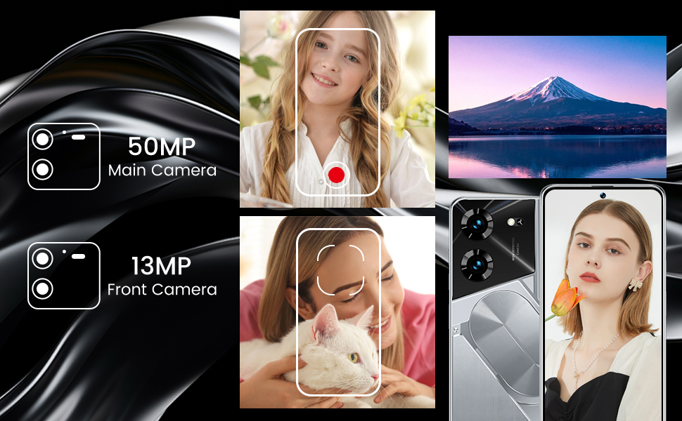 Unlocked Phones Pova 5 Pro Unlocked Cell Phones 8GB+256GB | 6.8" Display | 13MP+50MP HD Camera | Android 13 | 6800mAH | 5G Dual SIM Smartphone | 3D Texture Design (White) 15 4