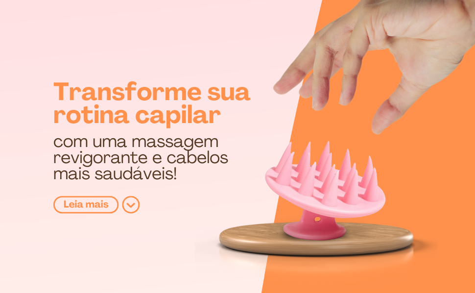 Escova Massageadora de Couro Cabeludo