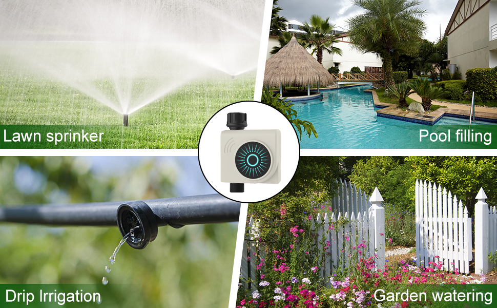 CROSOFMI Bluetooth WIFI Water Timer, Smart Sprinkler Timer for Garden
