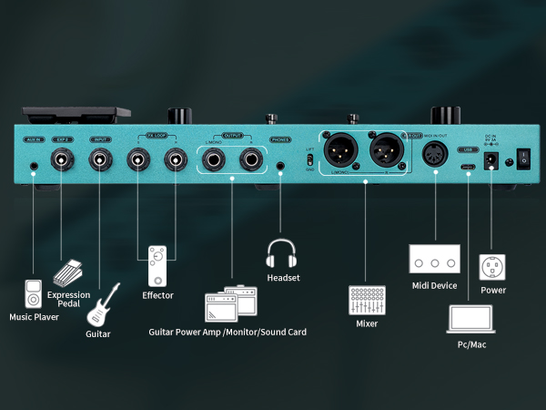 Amazon.com: FLAMMA FX200 Multi Effects Processor Battery