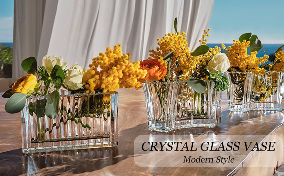Crystal Vases for Centerpieces, Flower Vases for Wedding
